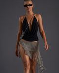 Silver Skirt & Bag