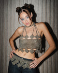 Silver Top & Belt
