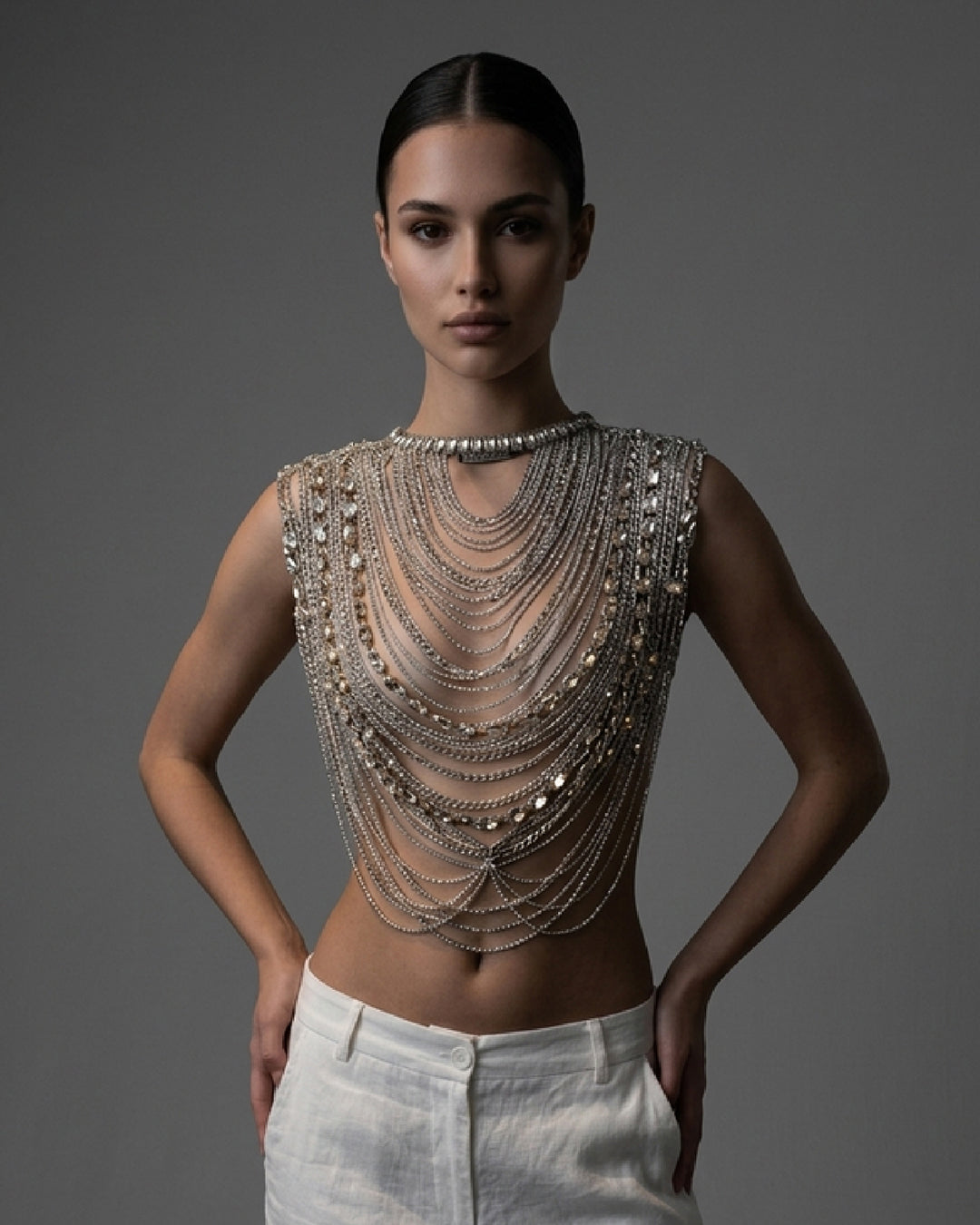 Silver Chain Top